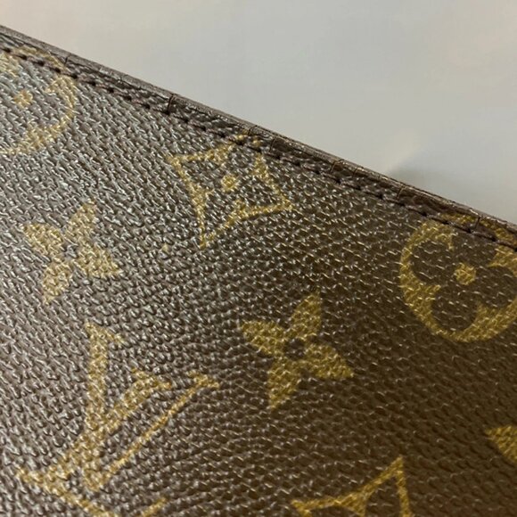 LOUIS VUITTON Pochette Homme Clutch Hand Bag Monogram Leather BN M51795 04YH118 - Picture 13 of 15